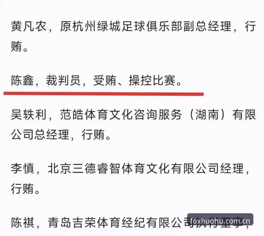 足协公布第三批禁足名单，火狐体育平台解读中国足球反腐最新动态